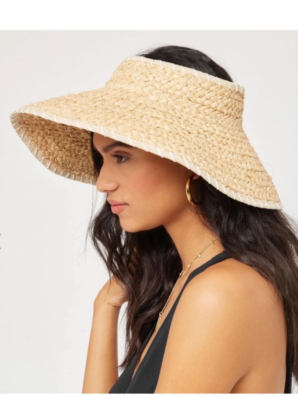 L*Space Del Mar Roll Up Straw Hat NWT⭐️